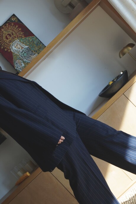 Pantalon Sastre Cashmire Azul Marino