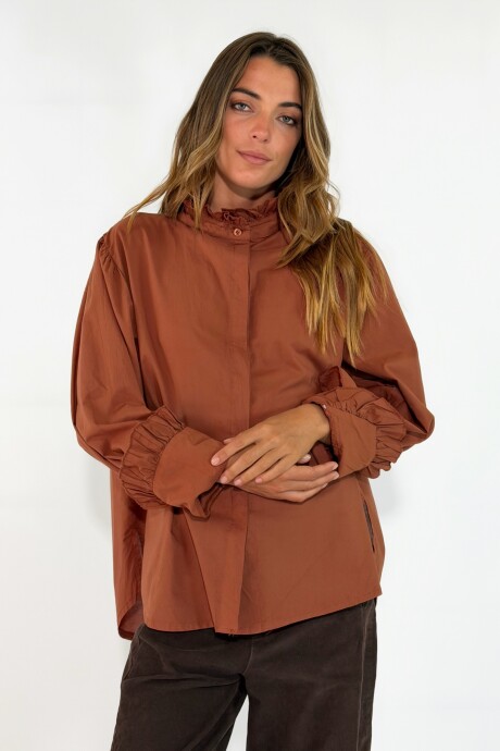CAMISA CELINA Terracota