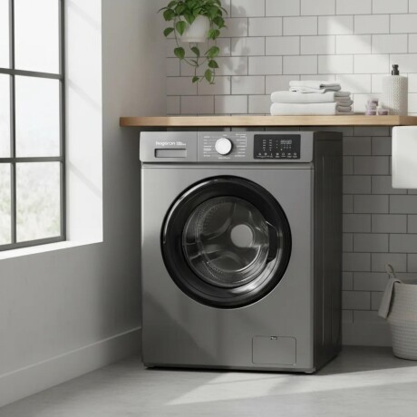 OUTLET - Lavarropas HOGARON LHOG6TGY 1900W Carga Frontal Capacidad 6Kg 16 Programas De Lavado - Titanium Gray OUTLET - Lavarropas HOGARON LHOG6TGY 1900W Carga Frontal Capacidad 6Kg 16 Programas De Lavado - Titanium Gray