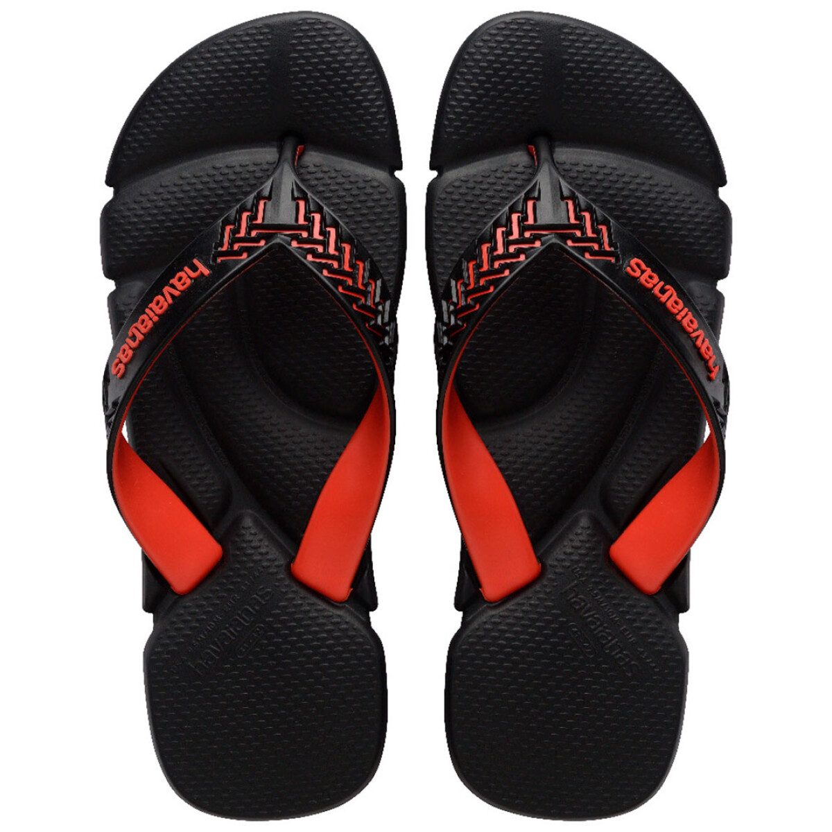 Sandalias de Hombre Havaianas Power 2.0 - Negro - Rojo 