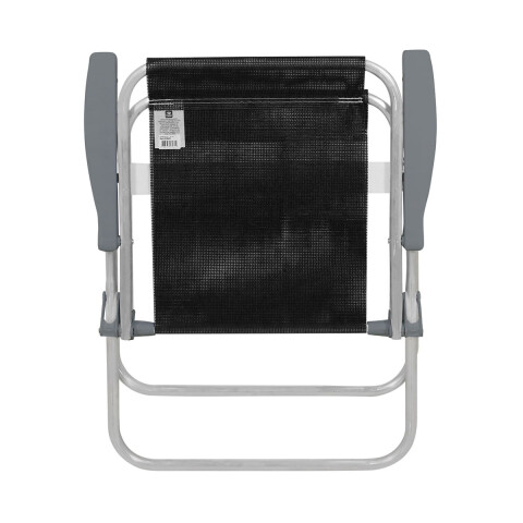 Silla Plegable de Aluminio 1 Posición NEGRO