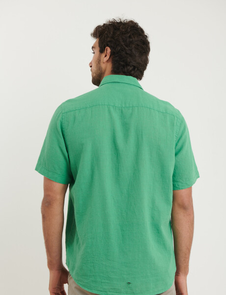 012265 CAMISA HARRINGTON LABEL Verde Medio