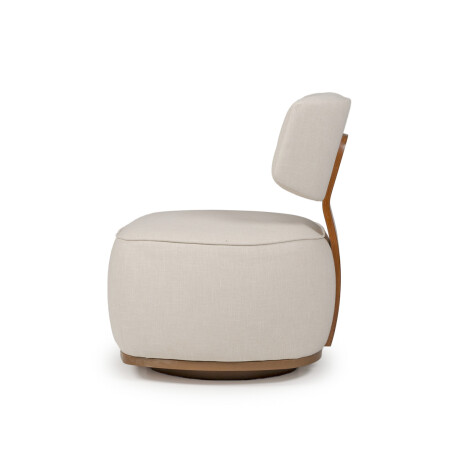Butaca Orbit - Giratoria - Tela Rústica Beige (4F)