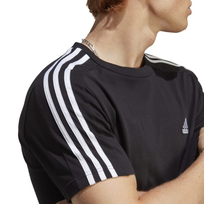 Remera Adidas M 3S SJ T de Hombre - IC9334 Negro-blanco