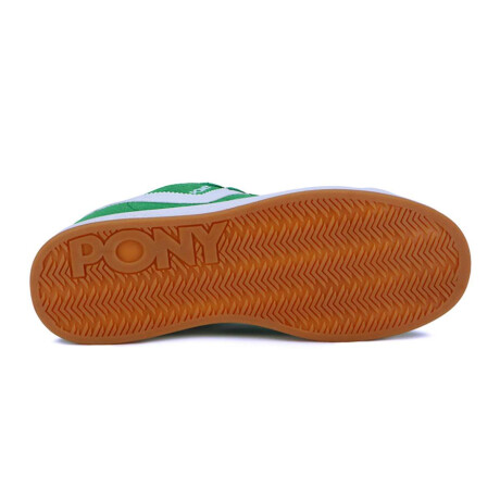 Pony Calzado Lifestyle Square Gamuza Hombre Verde-Blanco
