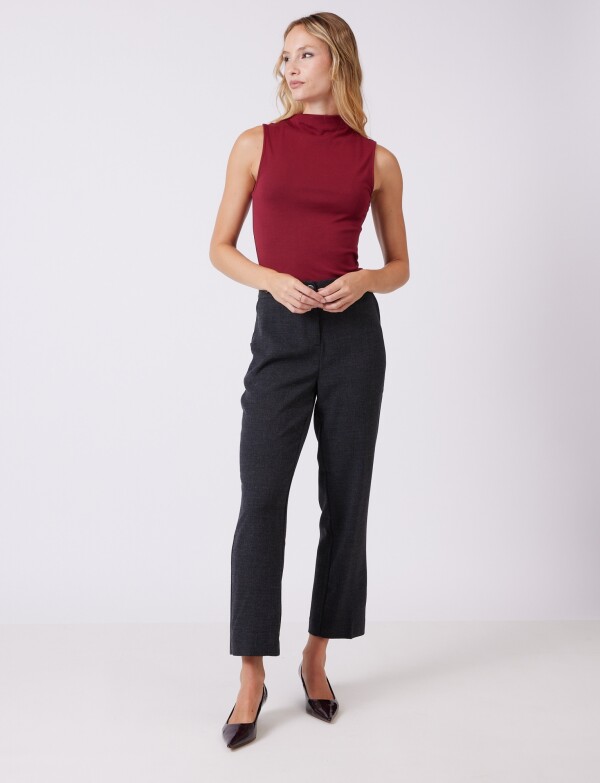 Pantalon Confort Recto GRIS OSCURO