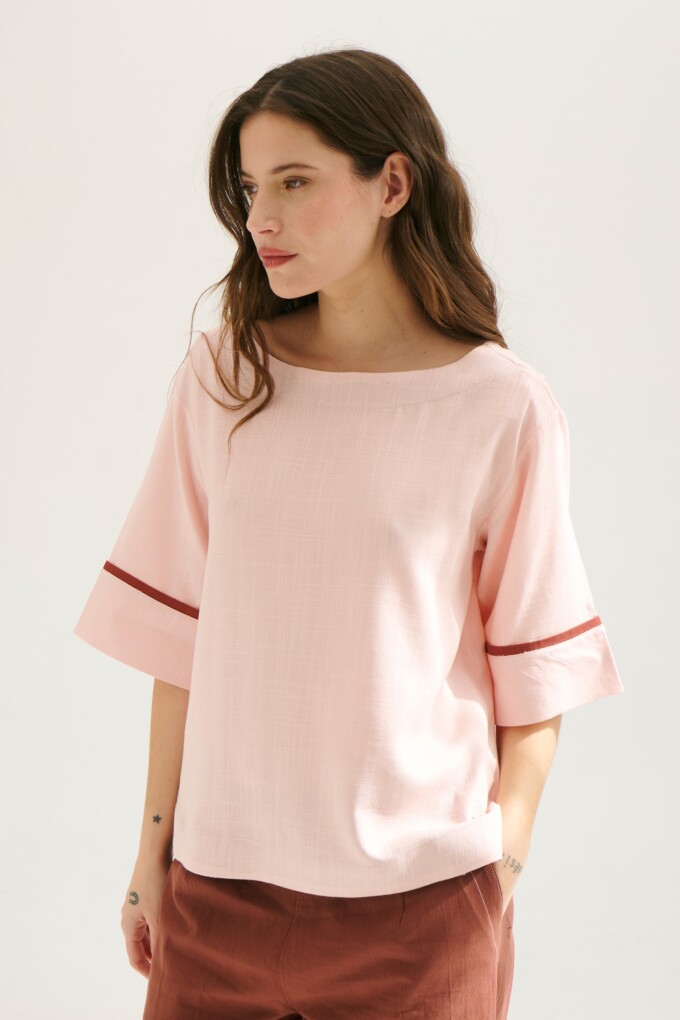 BLUSA LINO ATAR ROSA