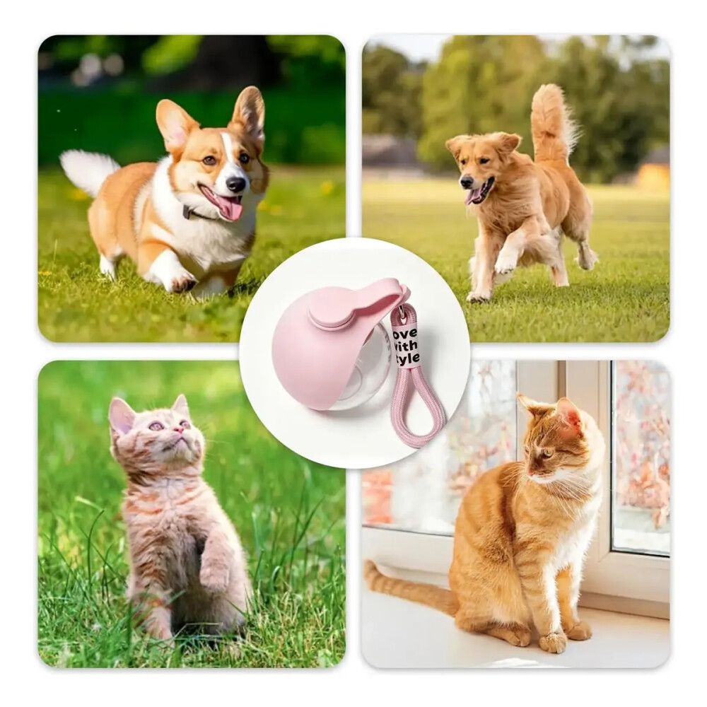 Bebedero Portatil Silicona Para Perros Y Gatos CELESTE