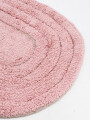 ALFOMBRA BAÑO OVAL ROSADO