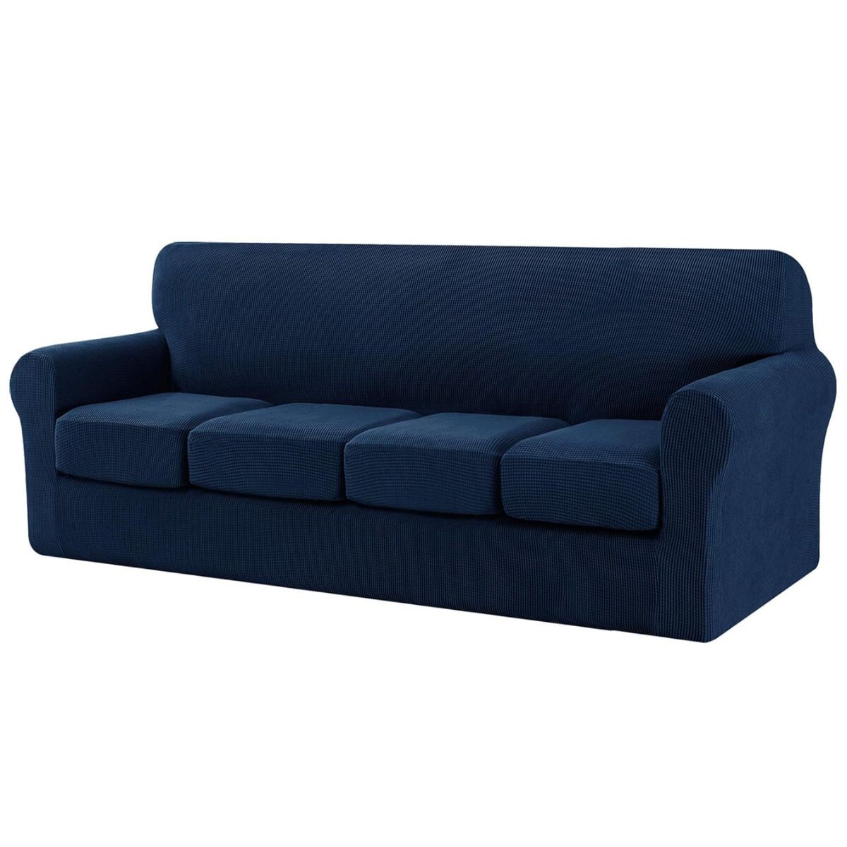 COBERTOR DE SOFA MICROFIBRA ELASTIZADO 4 CUERPOS C/FUNDA ALMOHADON 