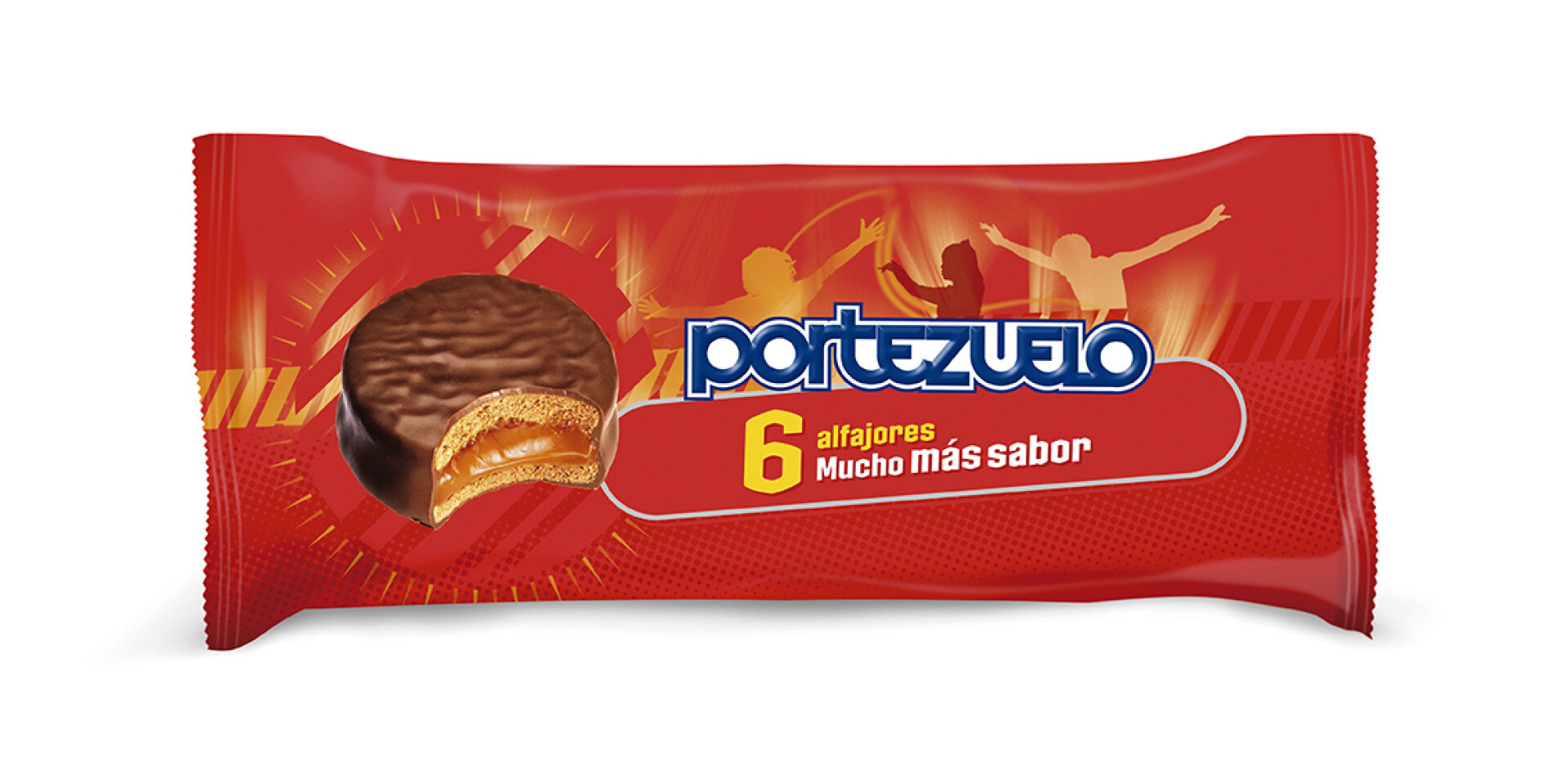 ALFAJOR PORTEZUELO PACK X6 CHOCOLATE 