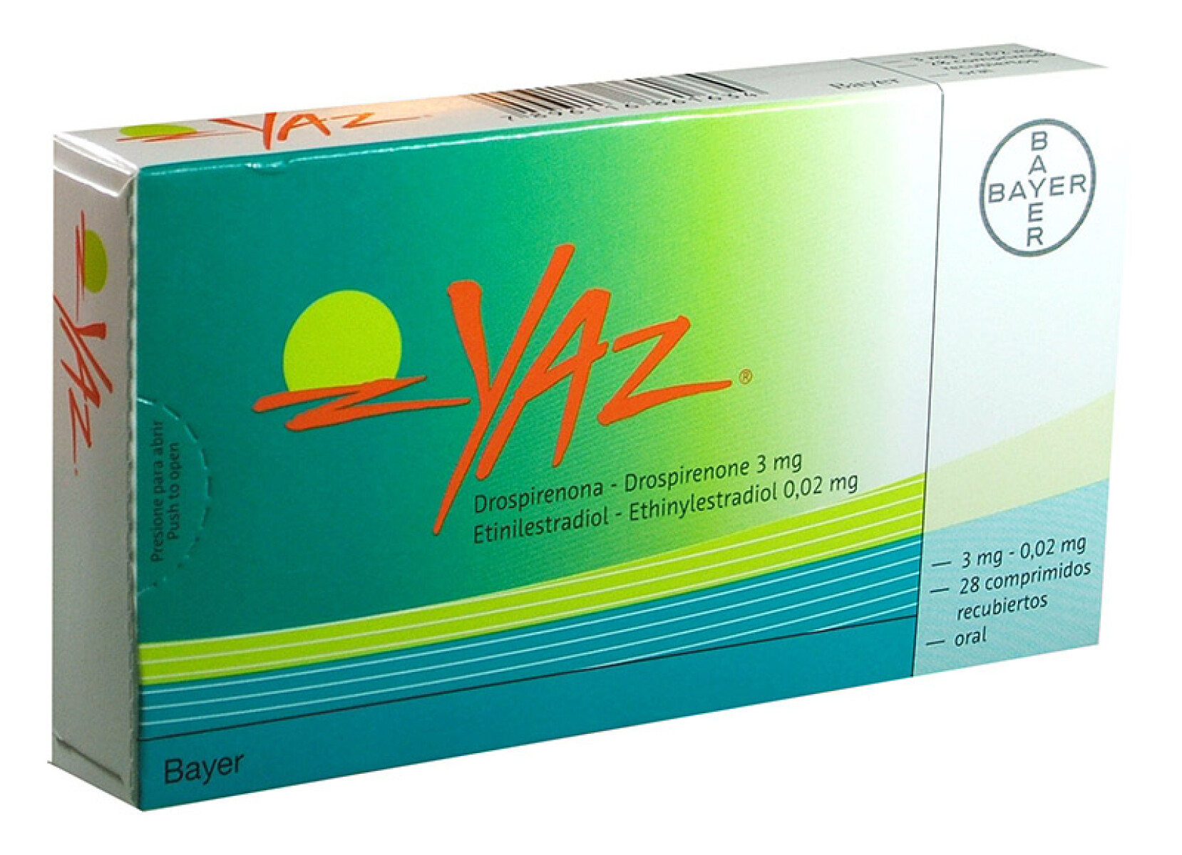 Yaz pastillas anticonceptivas x28 comprimidos 