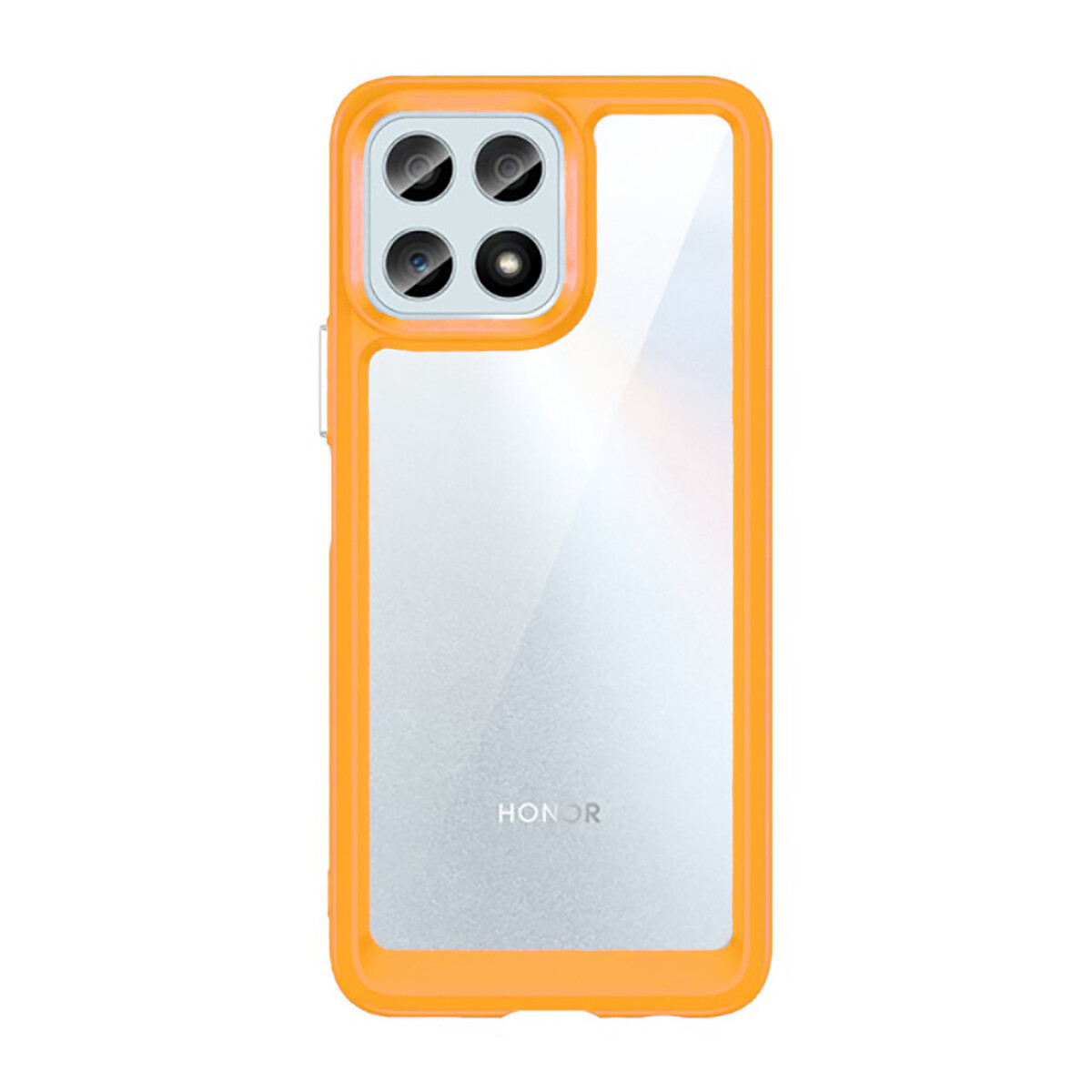 Case Transparente con Borde de Color Honor X6 - Orange 