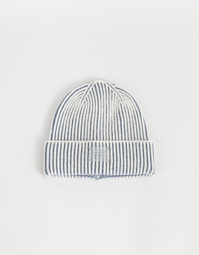 Gorro Romántico Gorro Tejido Efecto Lavado - Combinacion Bicolor