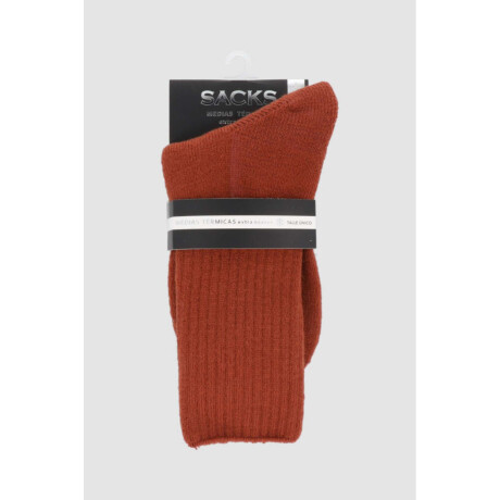 Medias lisas soft Ladrillo