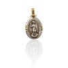 Dije Medalla San Expedito Oval-Plata y oro- Sin piedra- CP5027 sinpiedra