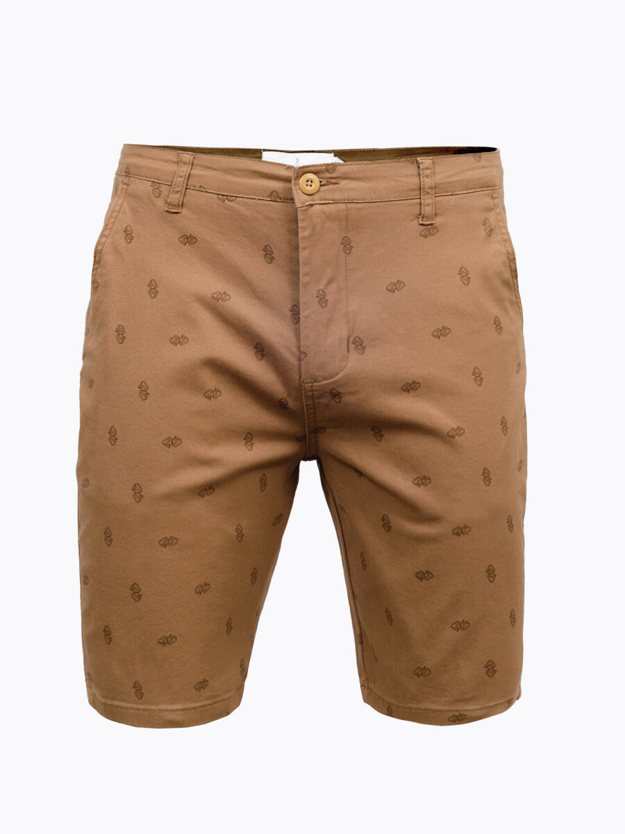 Bermuda estampa minimal - tostado 