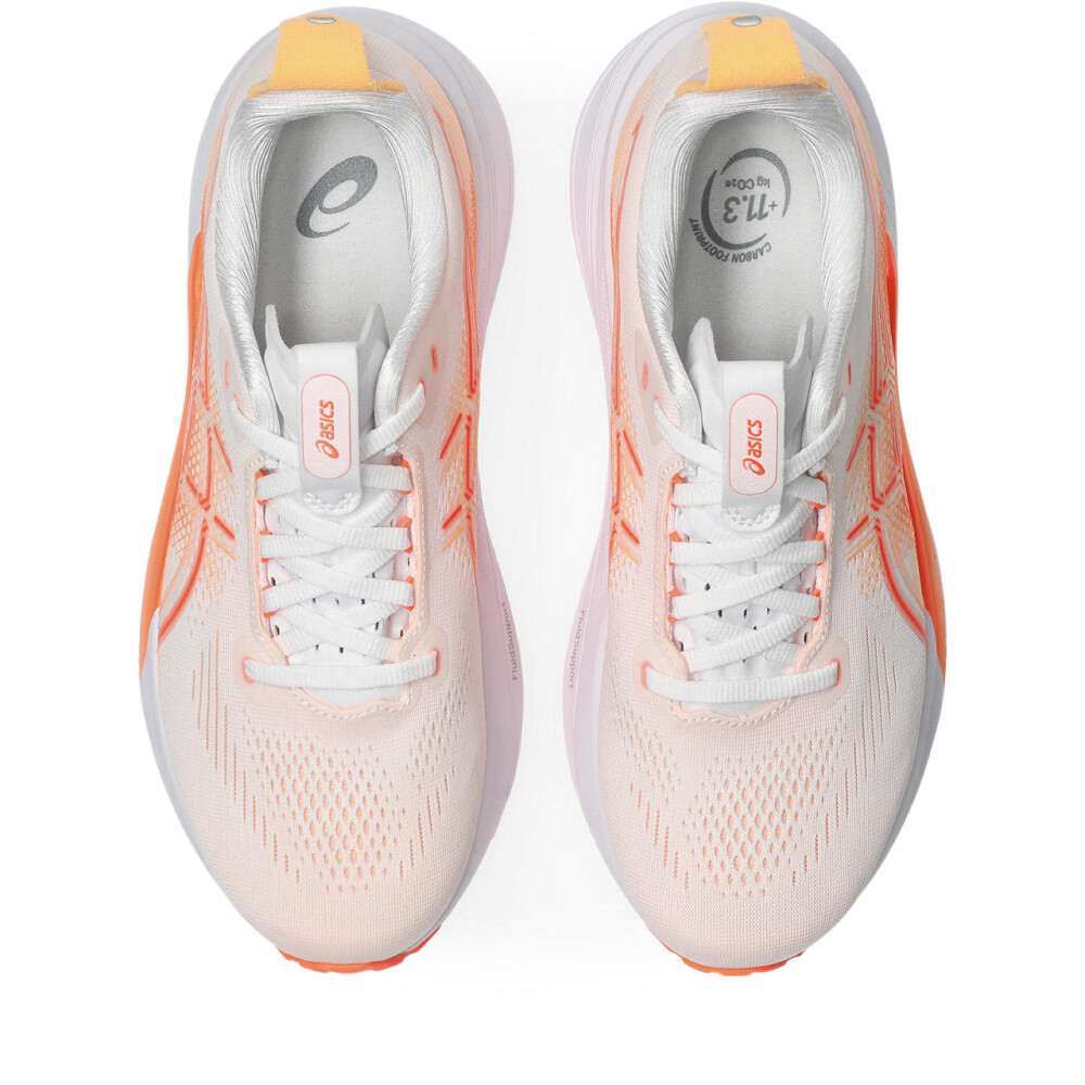 Zapatillas Running Gel-Kayano 33 Mujer White/vivid Coral