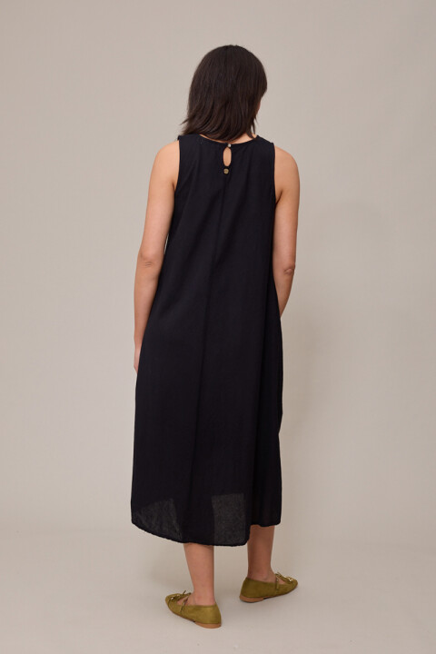VESTIDO LARGO VALAR POLANCO Negro