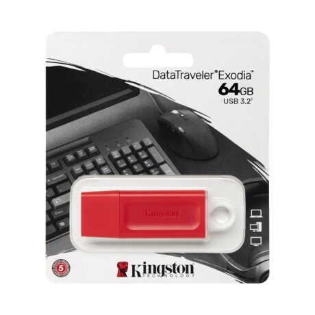 Pendrive Kingston 64GB DataTraveler Exodia U2G64 Red Pendrive Kingston 64GB DataTraveler Exodia U2G64 Red