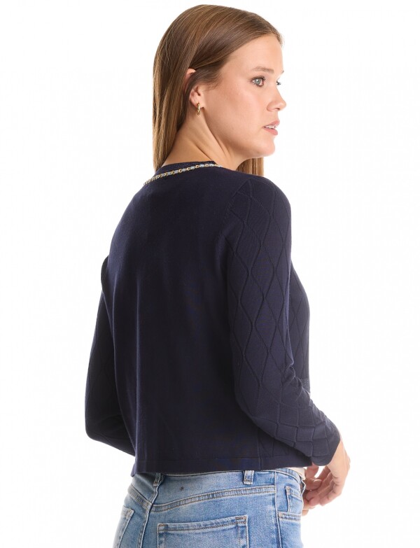 Cardigan Rombos & Cadena MARINO