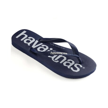 Chancletas ojotas Havaianas Top Logomania originales NAVY BLUE