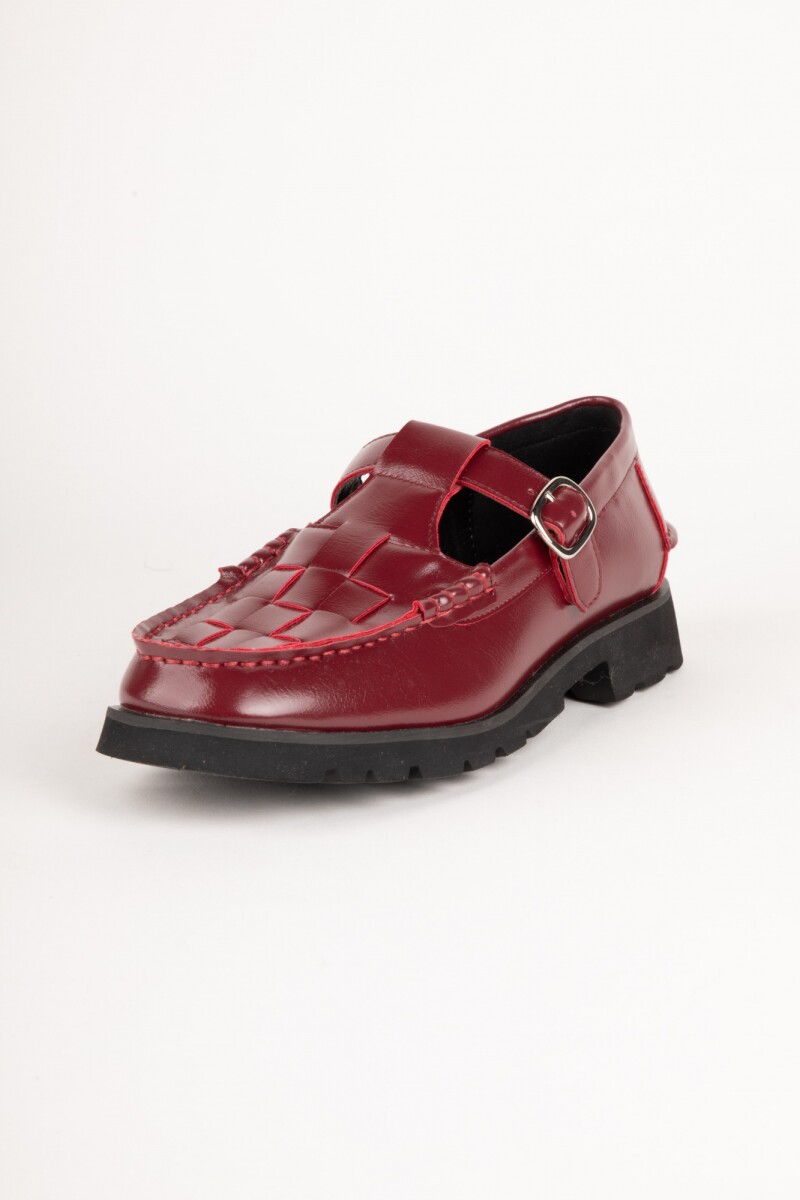 ZAPATO BANDO Rojo Oscuro