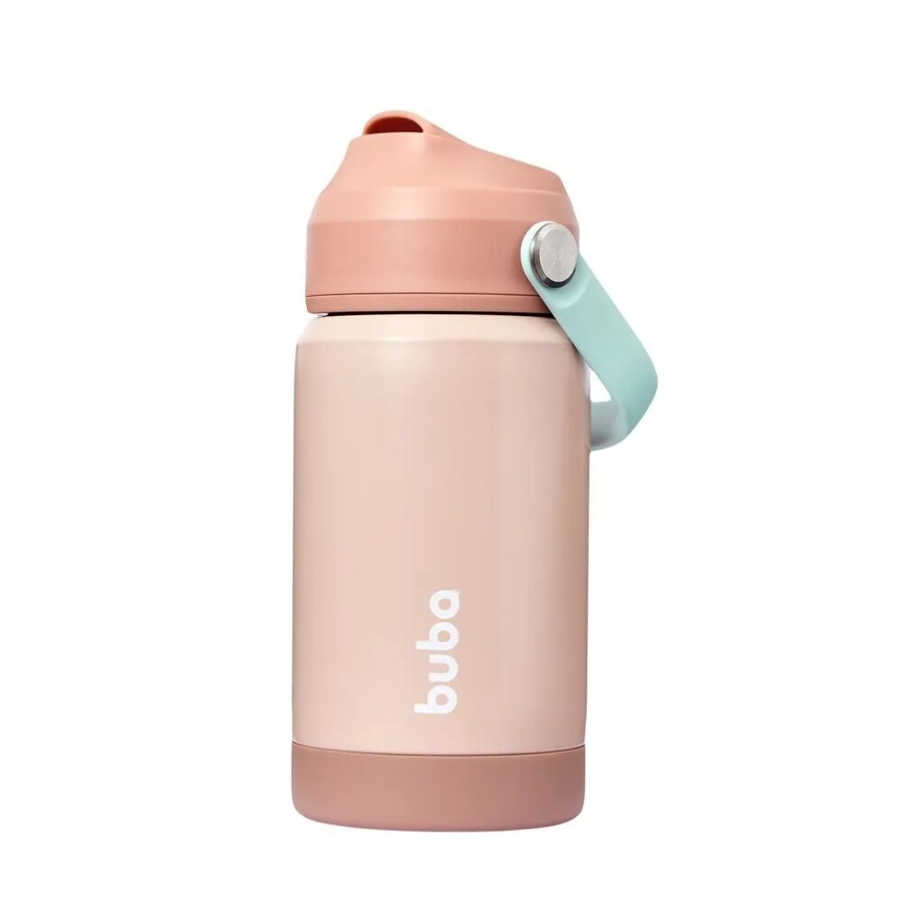 Vaso termico doble pared boquilla BUBA rosa