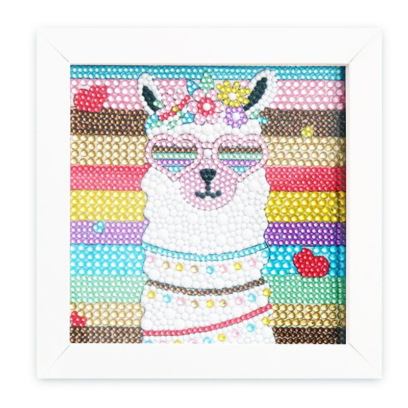 Diamon Painting Cuadritos Llama