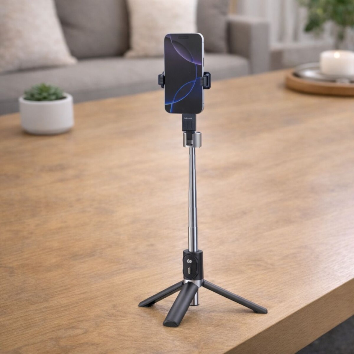 PALO DE SERLFIE CON TRIPODE INALAMBRICO 1.1M 