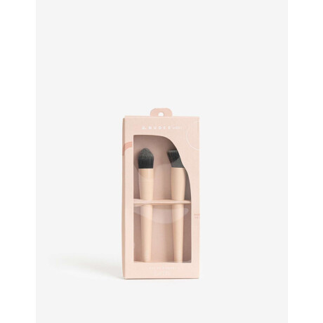 Set De Brochas De Maquillaje Para Rostro Rosa Viejo