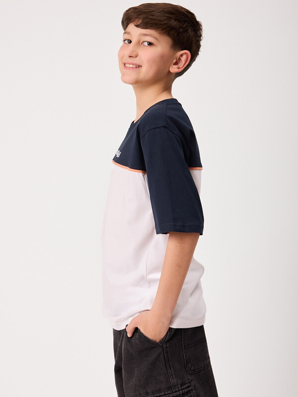 T-SHIRT BOXA TEEN RUSTY Blanco