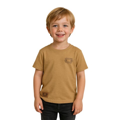 REMERA 4-16 KAKI