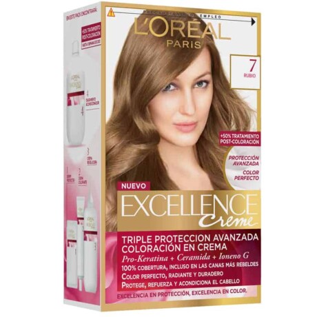 Tinta L'Oréal Paris Excellence Creme N°7 Rubio Tinta L'Oréal Paris Excellence Creme N°7 Rubio