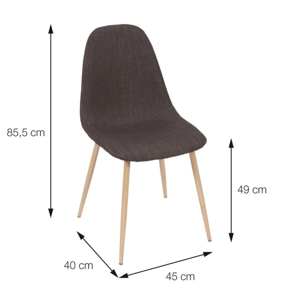 Silla Charla Lino Azul / Negro