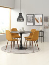 Mesa de comedor RINGSTED Ø100 chapa fresno Mesa de comedor RINGSTED Ø100 chapa fresno