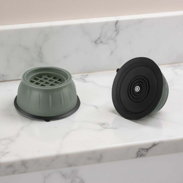 Set X4 Soportes Goma Antideslizante P/ Lavarropas Secarropa Variante Gris Grande