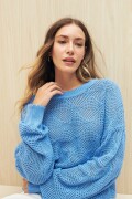 SWEATER SAMA Celeste Cielo