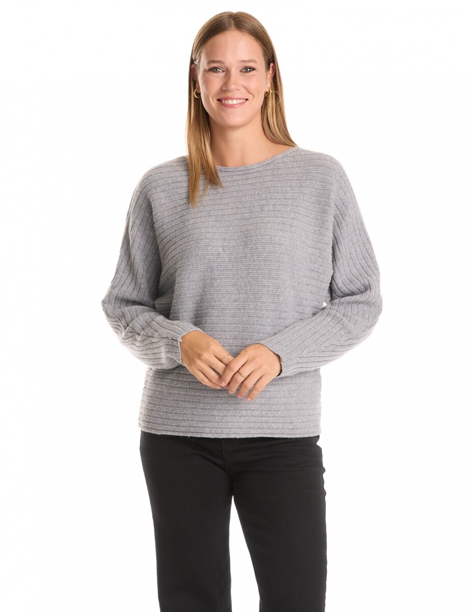 Buzo Ribs Dolman - Gris 