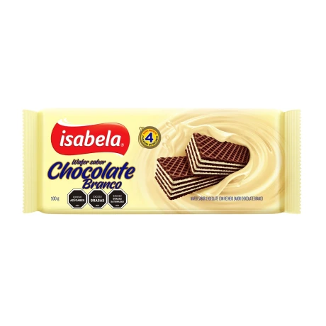 WAFFLE ISABELA 100G CHOCOLATE BLANCO WAFFLE ISABELA 100G CHOCOLATE BLANCO