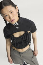 RIBBON CROP TOP Negro