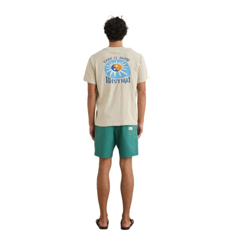 Remera Rhythm Slow Down Slub Beige