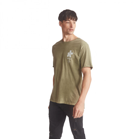 Remera de Hombre KristoBelga IGUAPE Verde Oliva