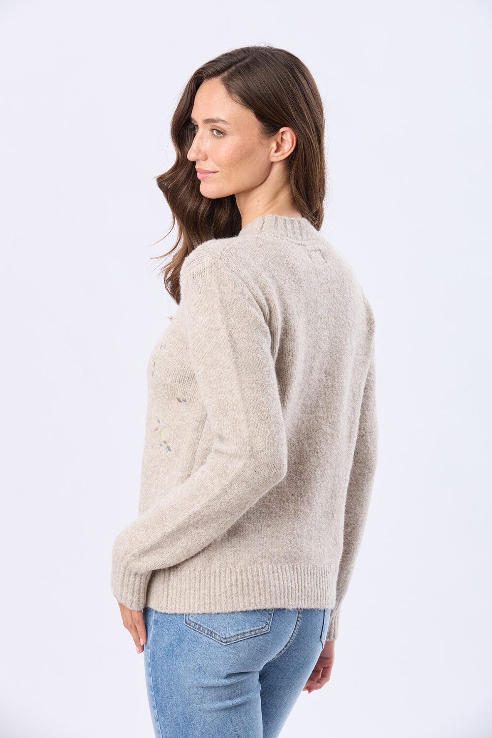 BUZO BORDADO Tostado