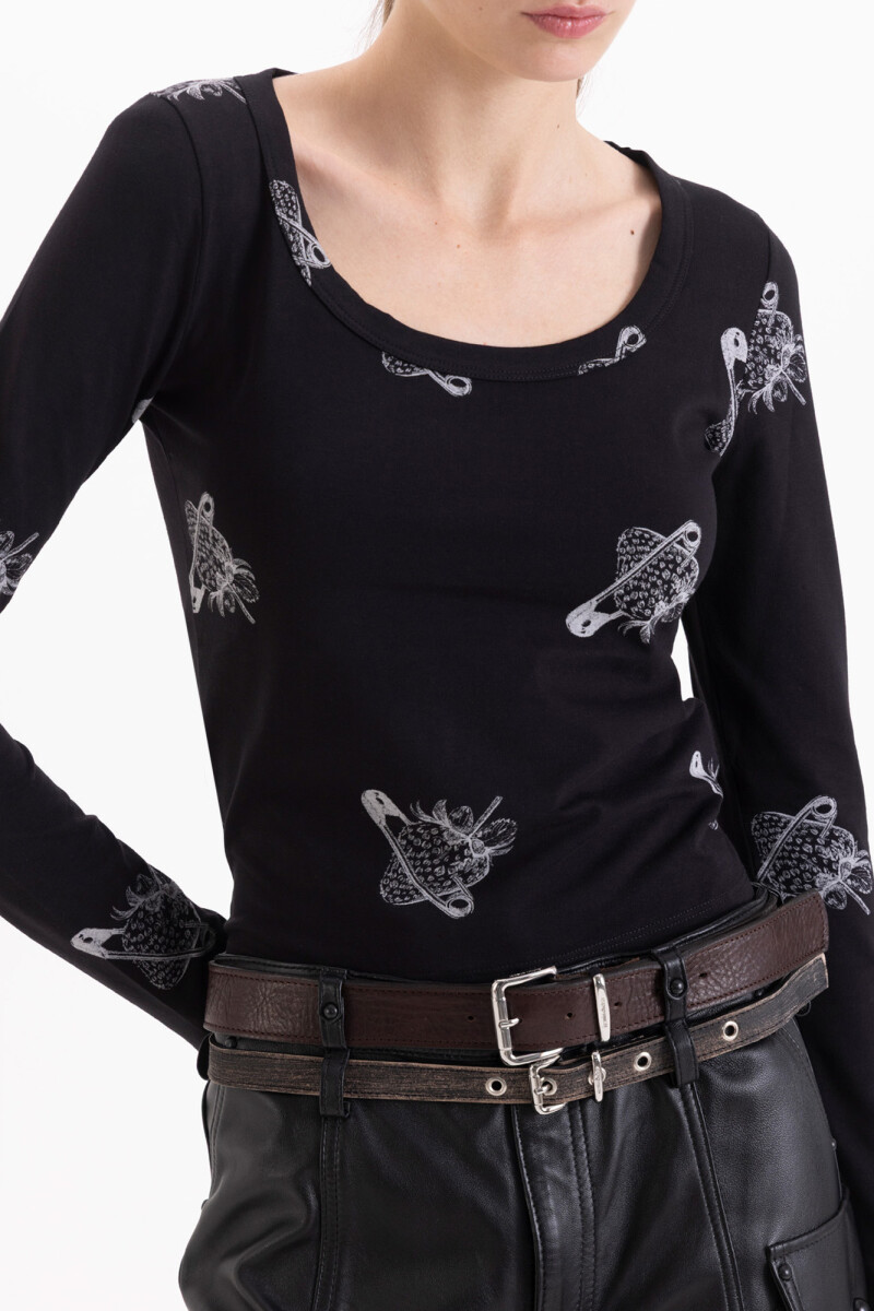 REMERA FRAISE Negro