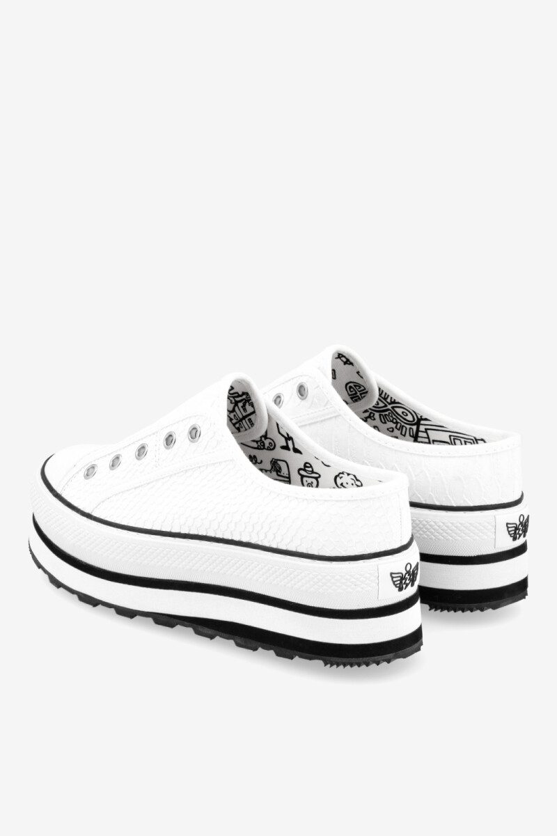 ZAPATILLA OLD SCHOOL - SLIPPER Blanco
