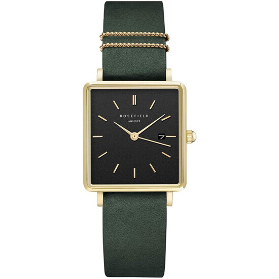 Reloj ROSEFIELD QBFGG-Q031 FW20 Cuero Verde 0