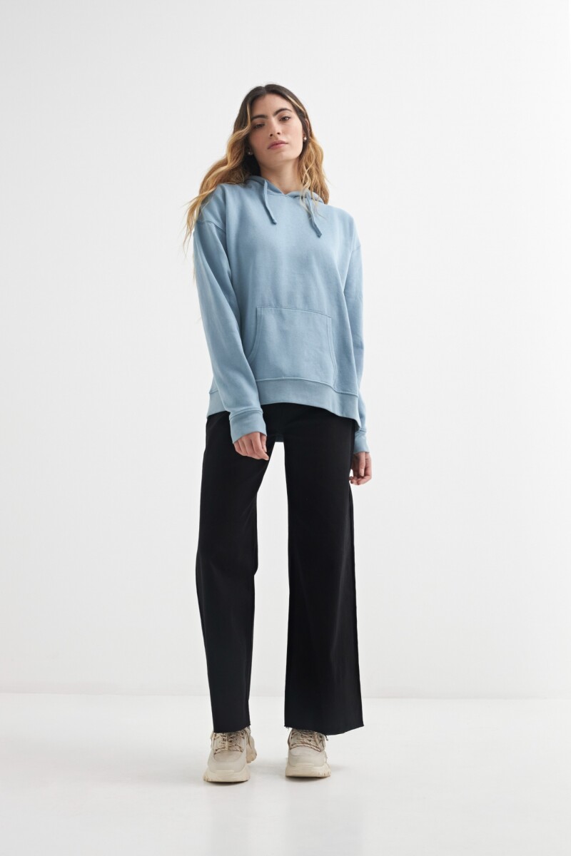 Hoodie con capucha CELESTE