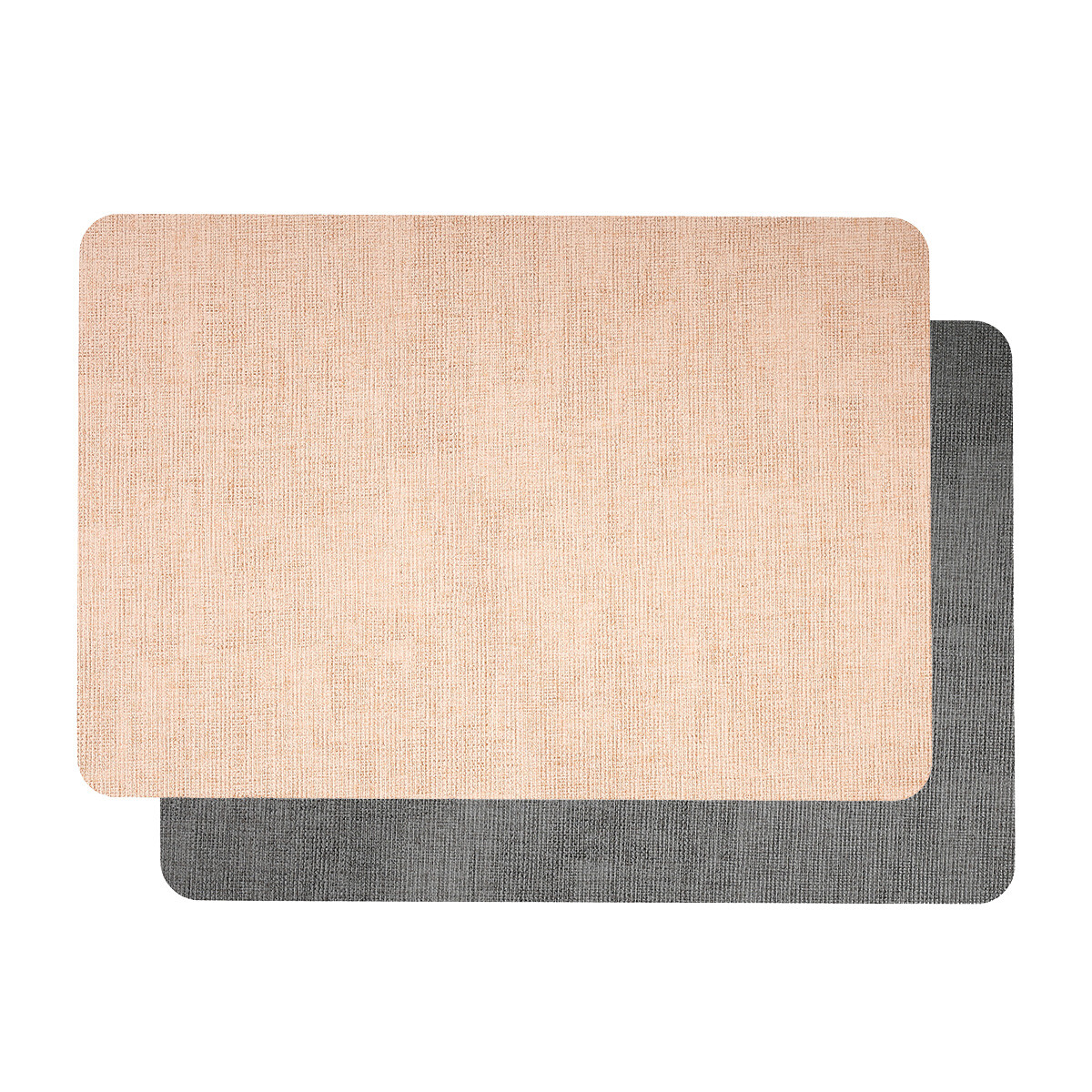 MANTEL INDIVIDUAL DOBLE CARA PREMIUM TEX 45X30CM ROSA GRIS 