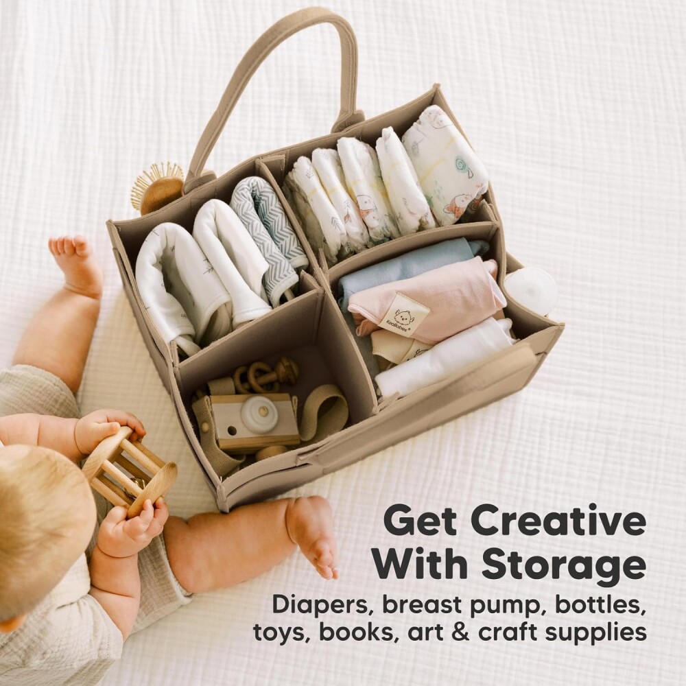 Caddy organizador multifuncion pañalera beige